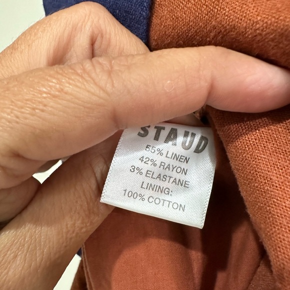 STAUD Bree gathered linen-blend halterneck midi dress (SD2) - Picture 10 of 11